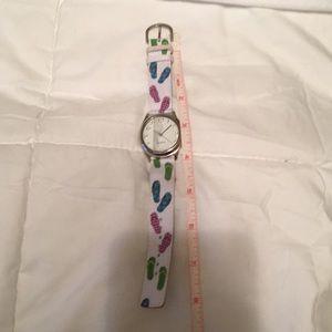 🔥Flip flop grosgrain strap watch NWOT